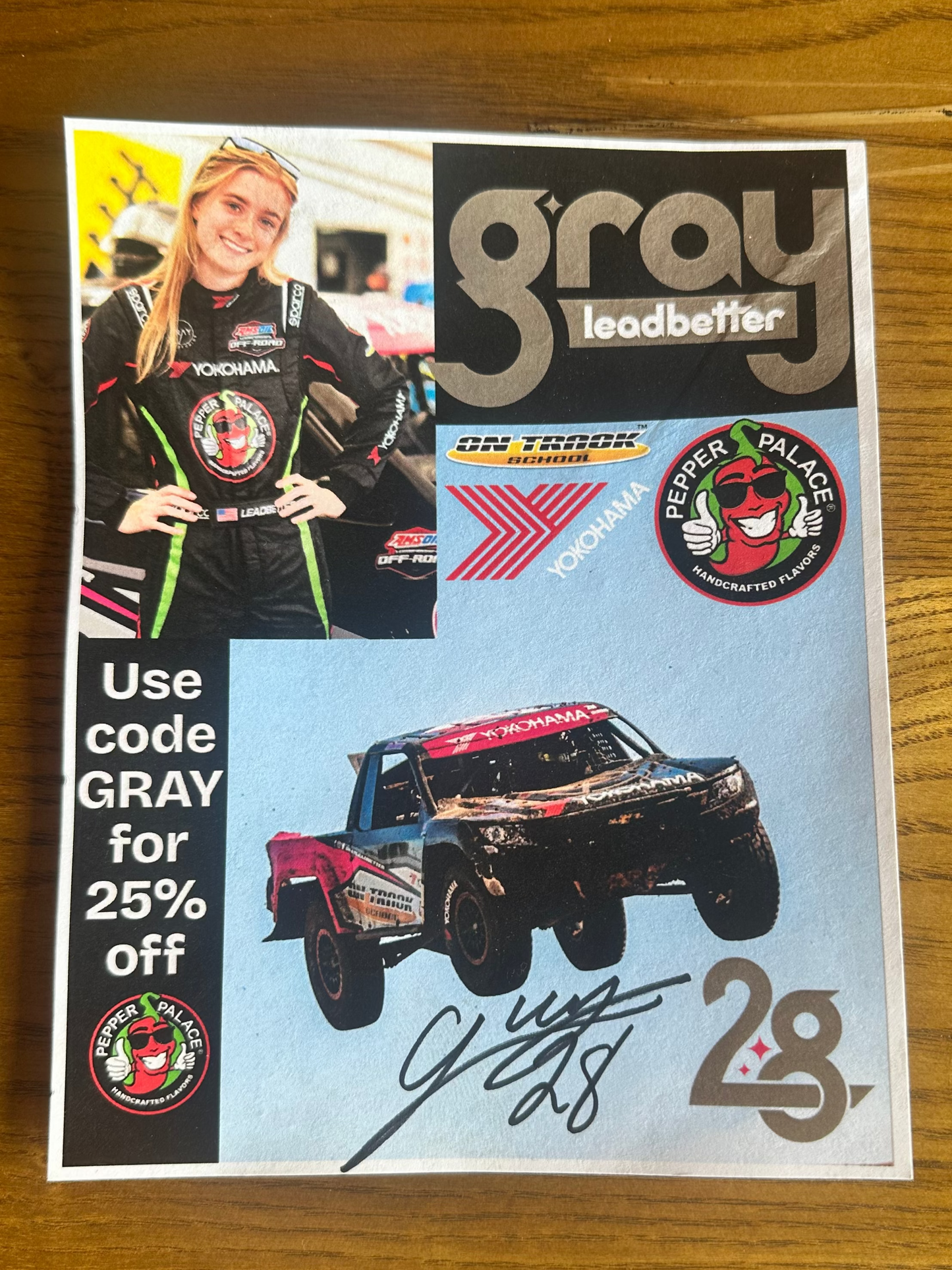 Signed Hero Card